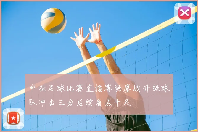 申花足球比赛直播赛场鏖战升级球队冲击三分后续看点十足